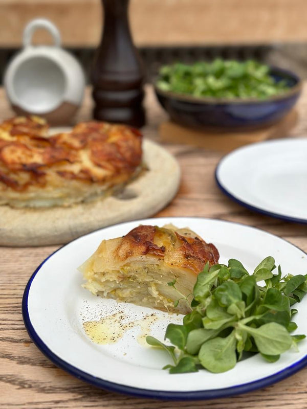 Recipe: St David's Day Welsh Onion Cake with Somerset Caerphilly